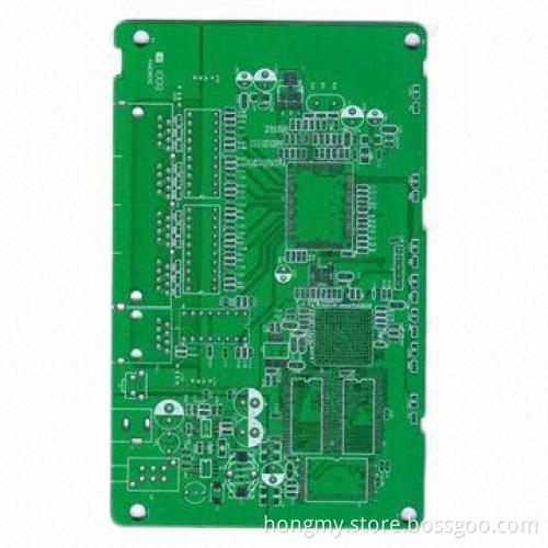 Double-sided PCB with FR-4 Material, 35um Copper Thickness and Green Solder Mask